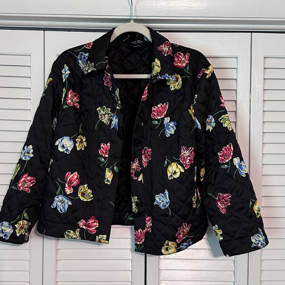 Kate Spade Quilted Floral Blazer